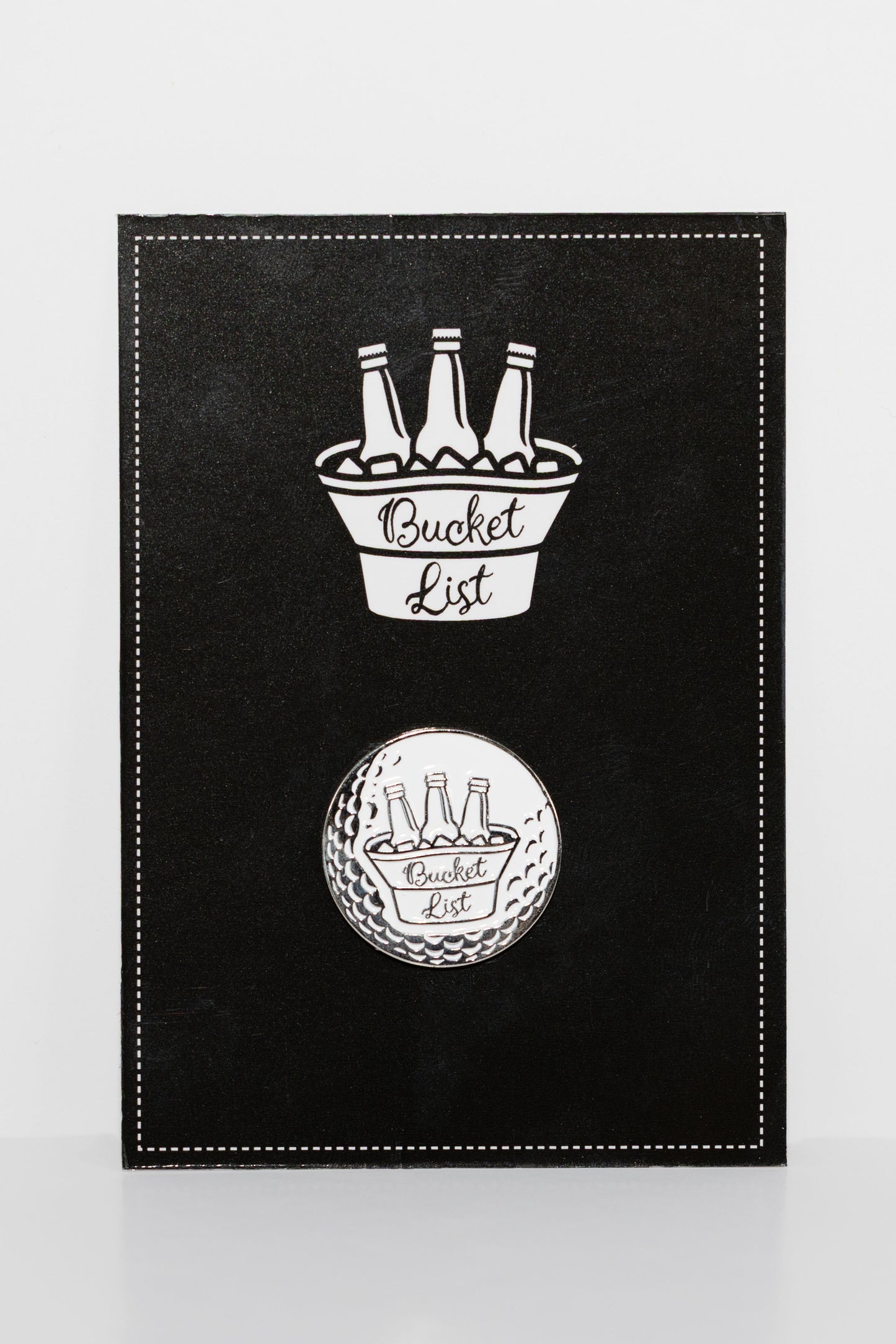Bucket list hat ball marker