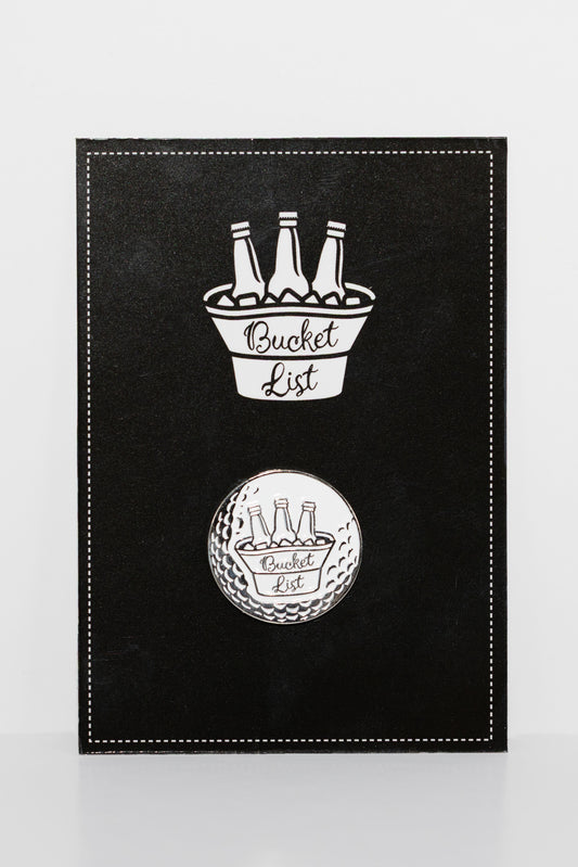 Bucket list hat ball marker